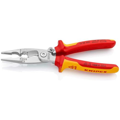 Knipex VDE Insulated Multi-Function Installation Pliers 200mm 13 96 200